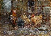 Frederick Mccubbin Chickens china oil painting artist